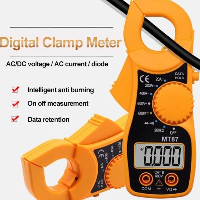 

Diskon! DIGITAL CLAMP METER MULTI TESTER MT 87 SERIES - DIGITAL TANG AMPER MTR