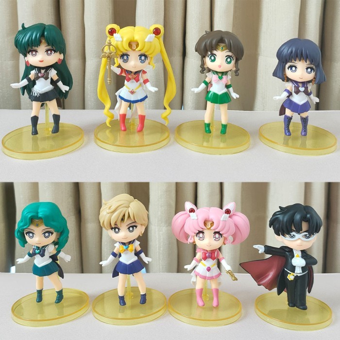 Figure Sailor Moon Sailor Moon Mercury Mars Jupiter Venus Uranus set 8