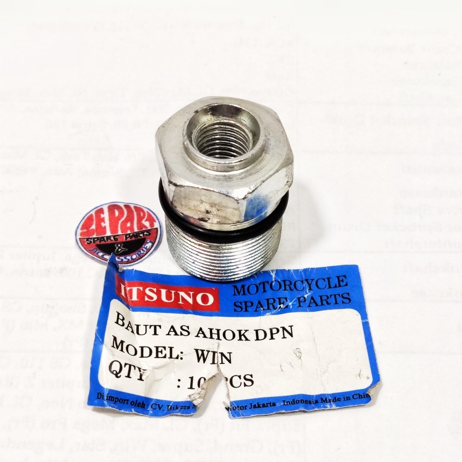 Baut as shock depan honda Win - Baut tutup as shock depan Win Limited Item Barang Langka Spare Part 