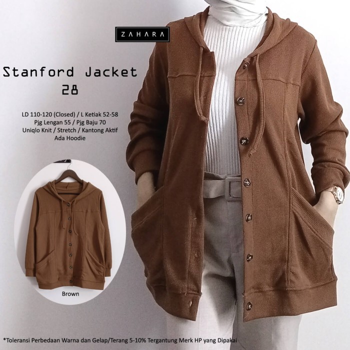 jaket wanita terbaru jaket bahan kaos uniqlo knit original #28 zaharaa
