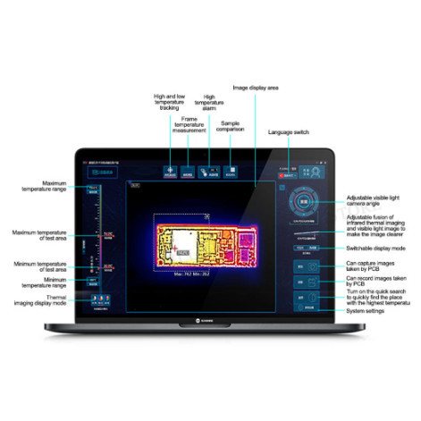 TERBARUUU THERMAL DUAL OPTICAL CAMERA SUNSHINE TB-03 PCB INFRARED DETECTOR