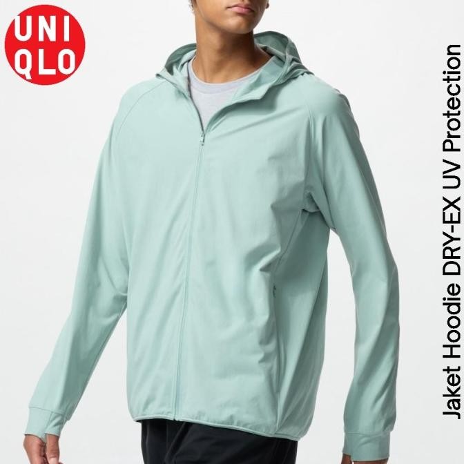 Promo Jaket Hoodie Airism Resleting Uv Protection Uniqlo Original Termurah