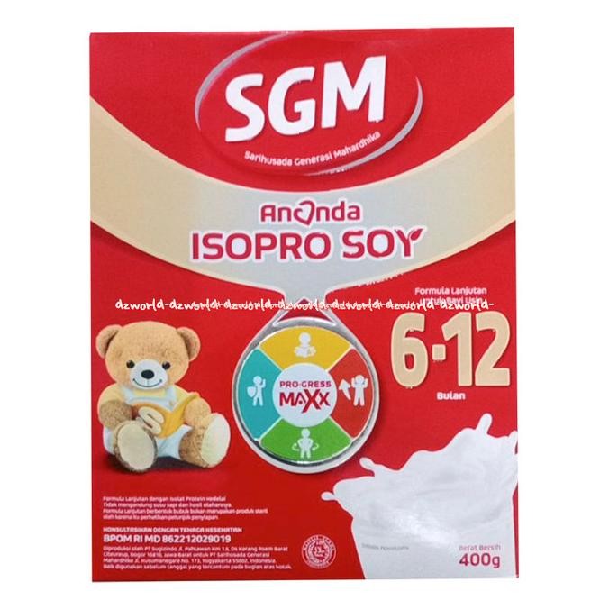 

SGM Ananda Soya Advance 6-12 Bulan 400gr Susu SGM Soya