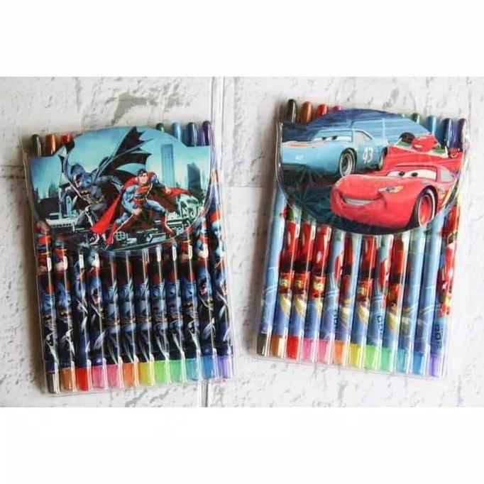 

Ready Terkini krayon putar 12 warna / twist crayon oil pastel