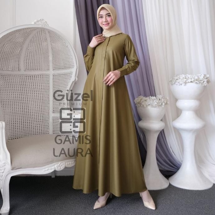 GAMIS TERBARU(ORIGINAL GUZEL)BAHAN TOYOBO PREMIUM/GAMIS POLOS/PESTA