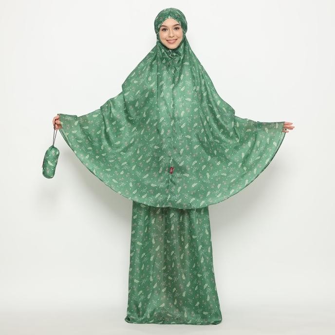 TATUIS MUKENA TIARA 514 GREEN TRAVELLING DEWASA REGULER