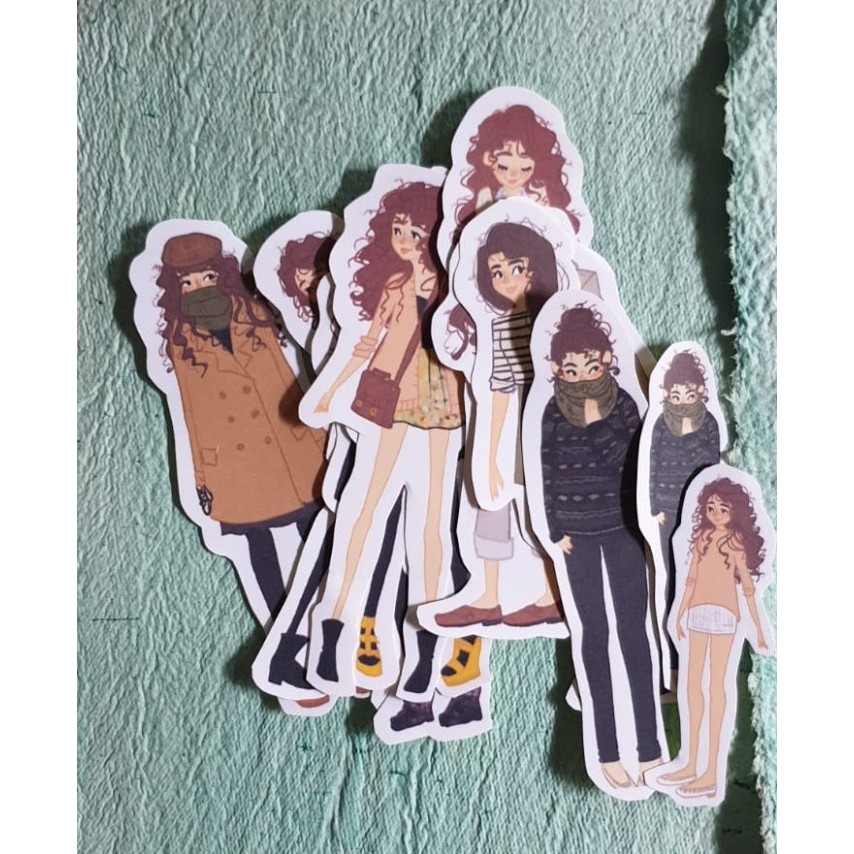 

HB315 Journaling Deco - Girls Sticker - Stiker Bujo Motif Girls_03 (10pcs) PROMO