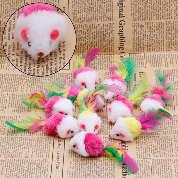 

IA968 Cat Toy - Plush Furry Mouse GRATIS ONGKIR