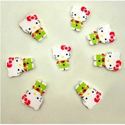 

EF456 Kancing Kayu Dua Lubang - Hello Kitty Style (10pcs) GRATIS ONGKIR