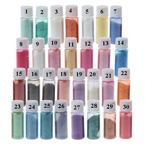 

VP302 Natural Mica Powder - Bubuk Mica Alami (5gr) Warna 16-30 STOK TERBATAS