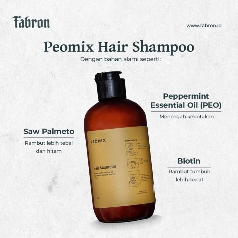 PEOMIX HAIR SHAMPOO - PERAWATAN RAMBUT RONTOK GONDRONG