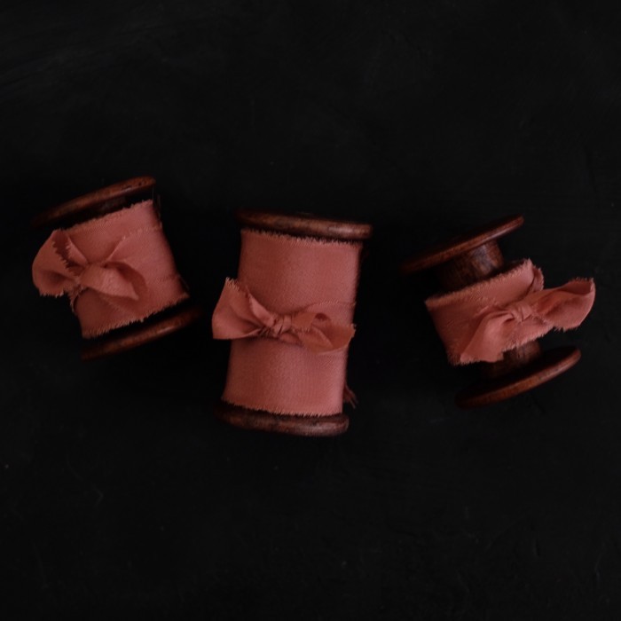 

Rosewood silk ribbon