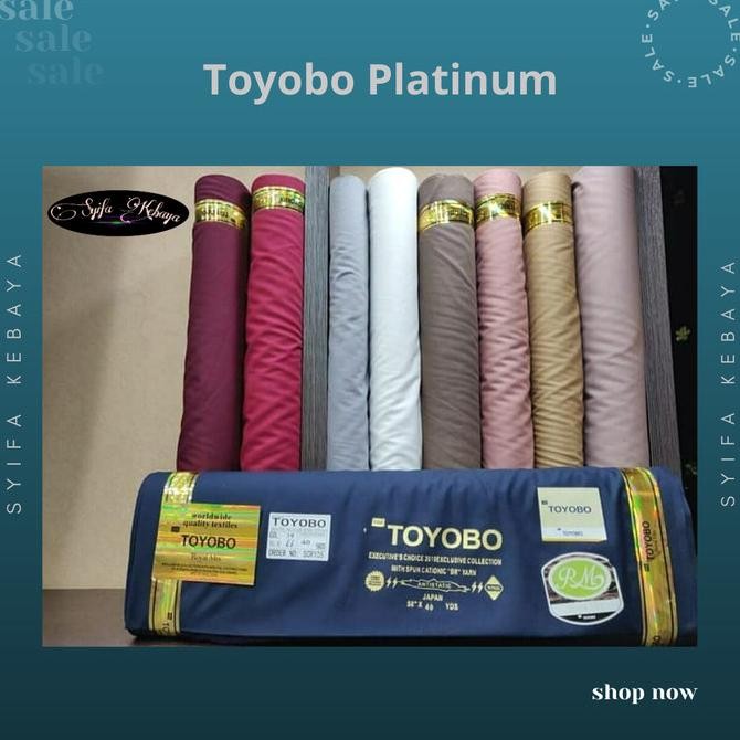 BAHAN KAIN KATUN TOYOBO ORIGINAL. KAIN COTTON TOYOBO DELUXE