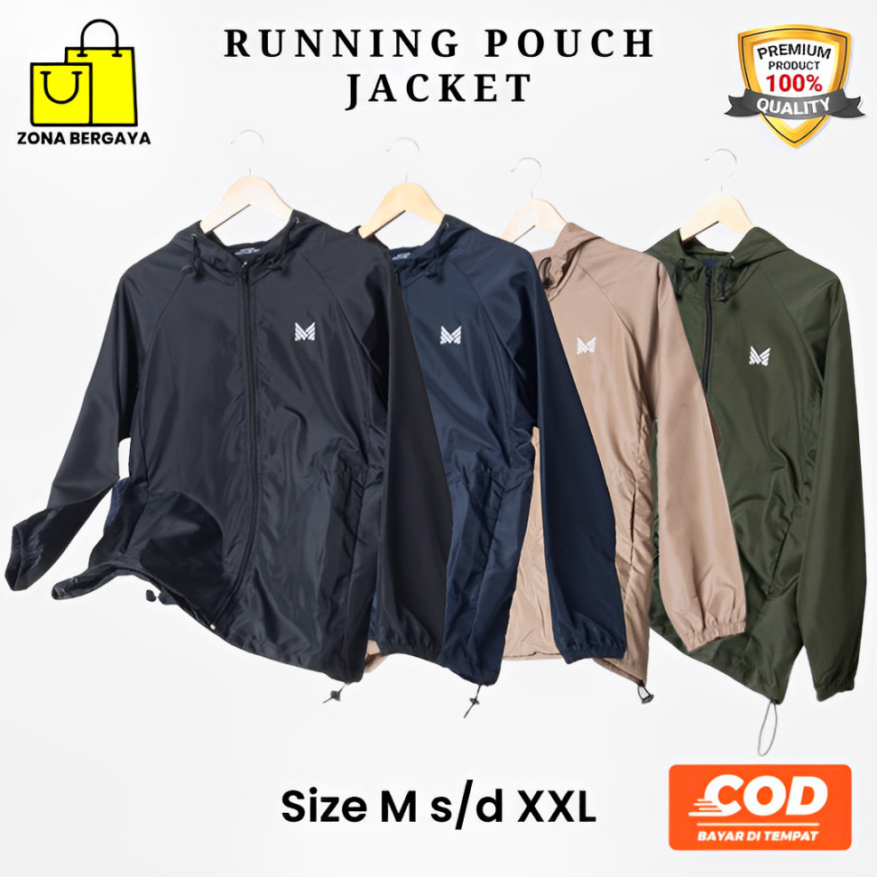 Jaket Parasut Pria Distro Keren Dewasa Windbreaker Running Sport Unisex Jacket Anti Angin Kantong