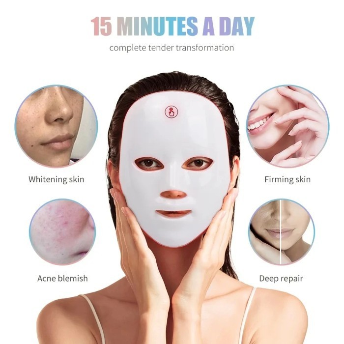 Masker Led Photon Pdt Masker Wajah Face Led Beauty Mask
