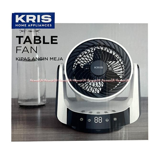 

Kris Table Fan FSQ-MF08F Kipas Angin Meja Pake Remote Control Putih