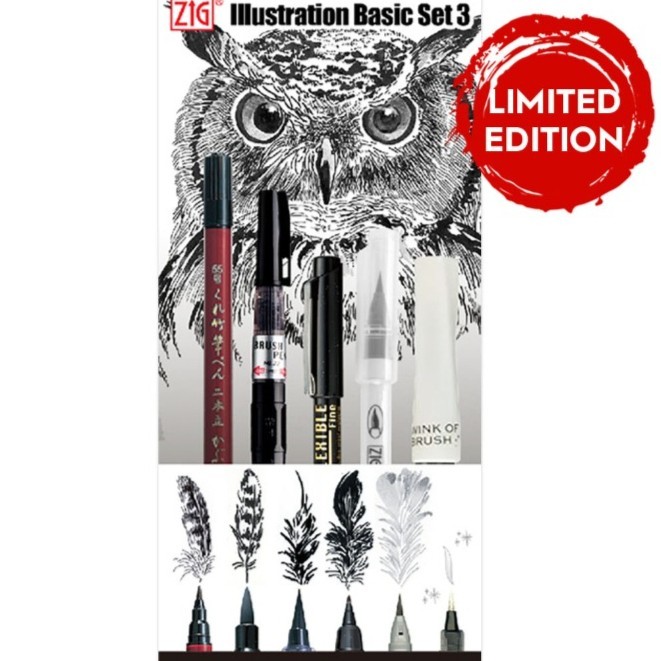

TERBARU - ZIG INKTOBER ILLUSTRATION BASIC SET 3 (IKTB-22/5V)