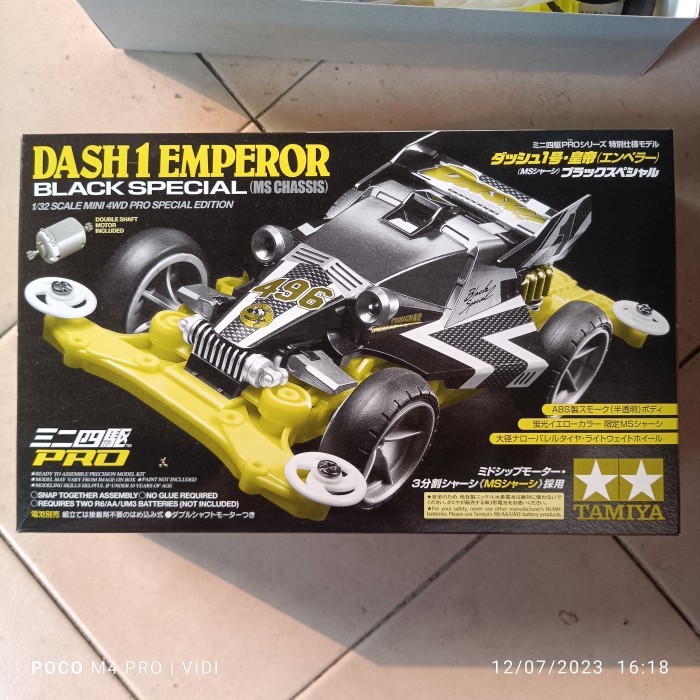 Tamiya 95296 Dash 1 Emperor Black Special MS Chassis 4WD Original