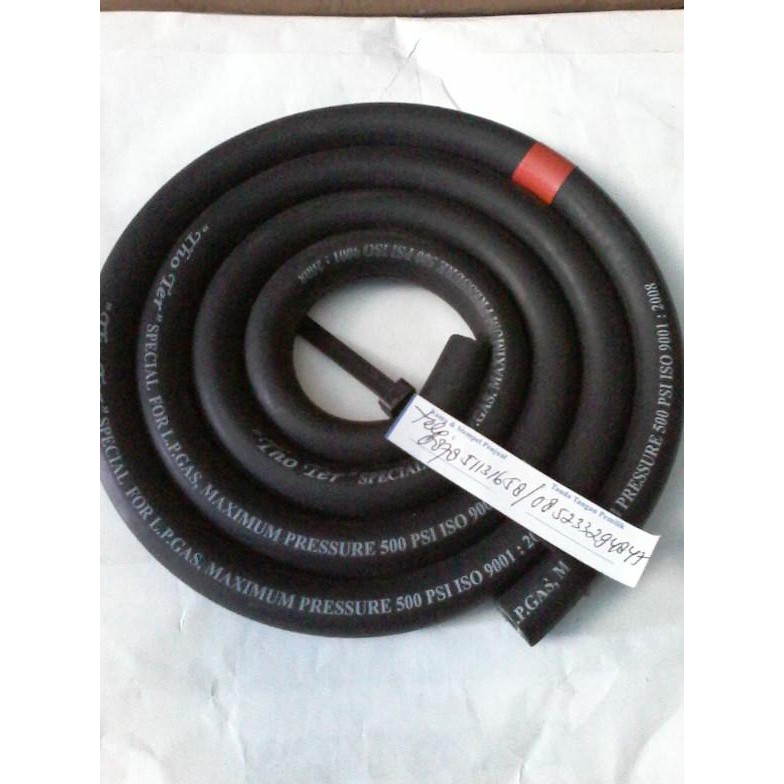 selang spesial for LPG GAS 500 PSI ISO 9001 : 2008   SELANG 3  LAPIS