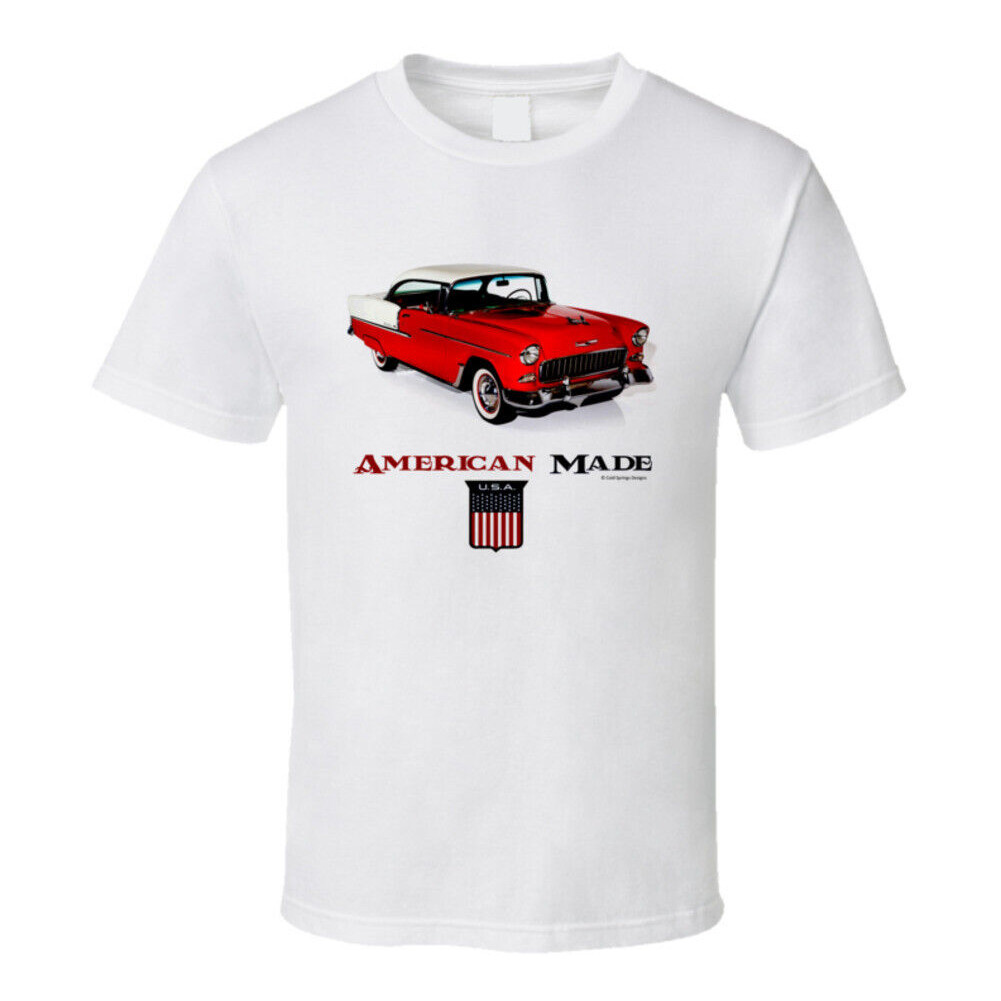 Kaos Klasik Mobil Otot Chevy 55 Buatan Amerika |xw8bjjpg|