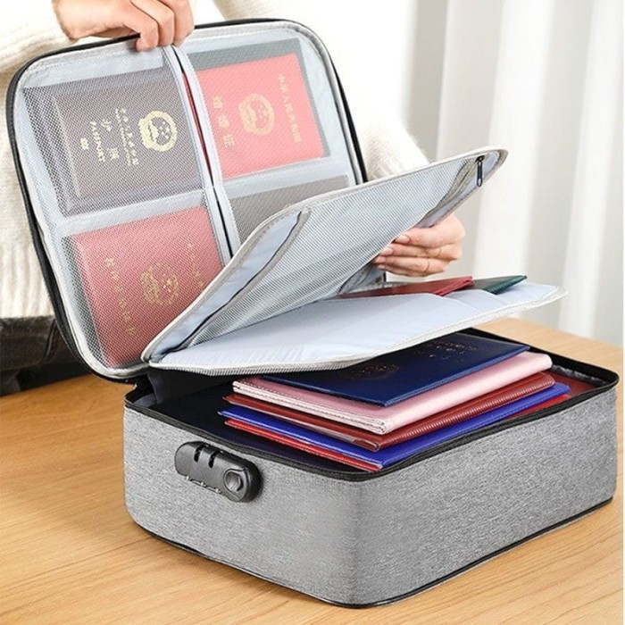 Peter - Viralkan Tas Dokumen Gembok Tas Dokumen Tahan Air Tas Anti Air Tas