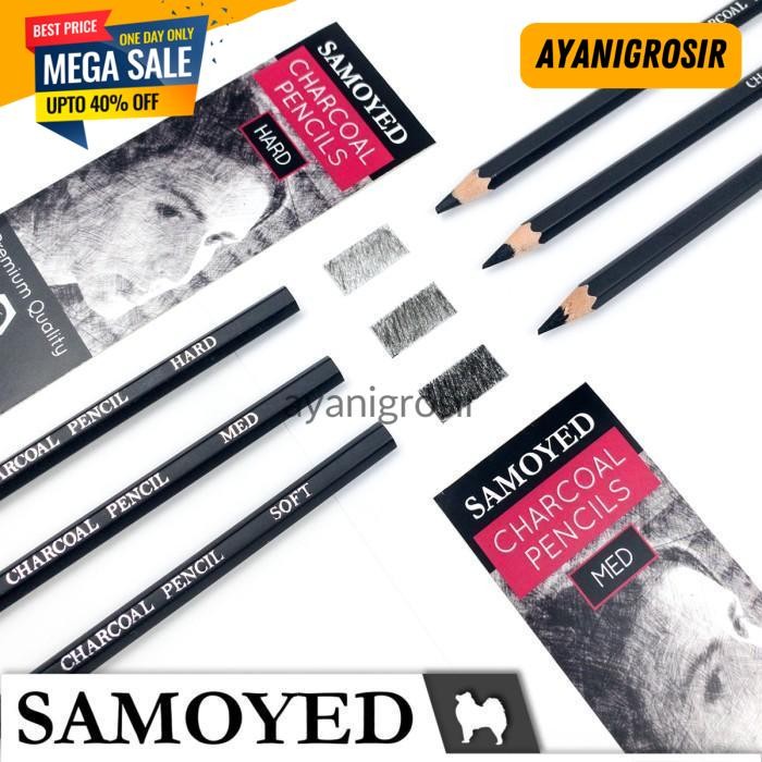 

PALING MURAH PENSIL SKETSA ARANG / CHARCOAL SKETCH PENCIL SAMOYED PCC-FV BY AYANI GROSIR !!