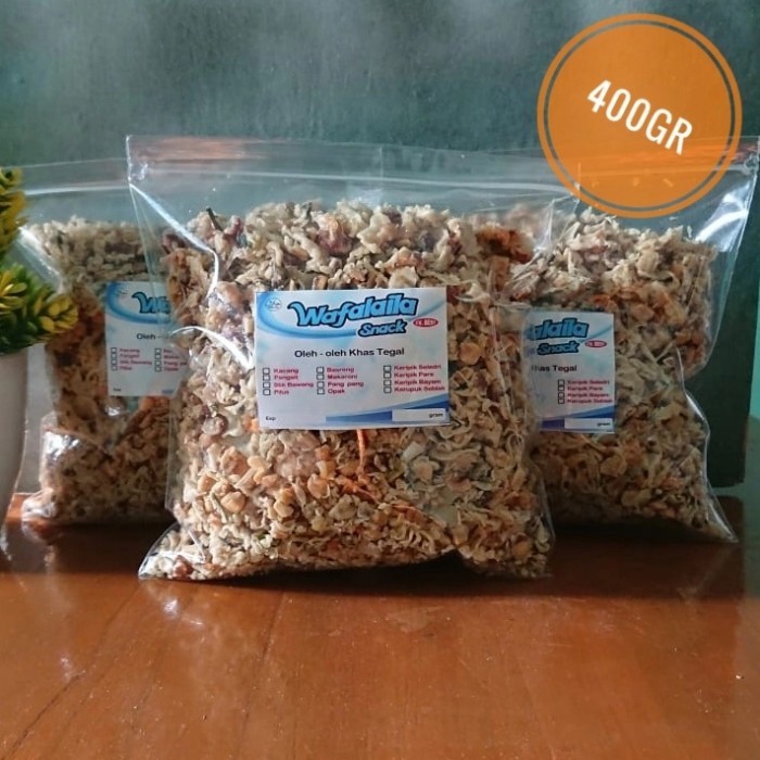 

TERBARU Remukan Rempeyek Kacang 400gr