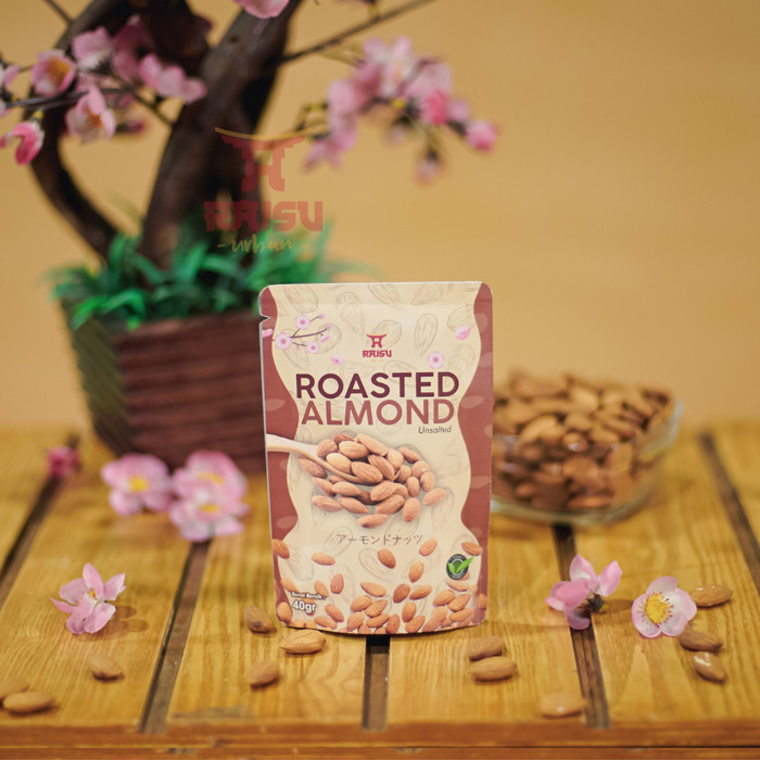 

TERBAIK SNACK KACANG ALMOND PANGGANG / ALMOND ROASTED UNSALTED RAISU URBAN