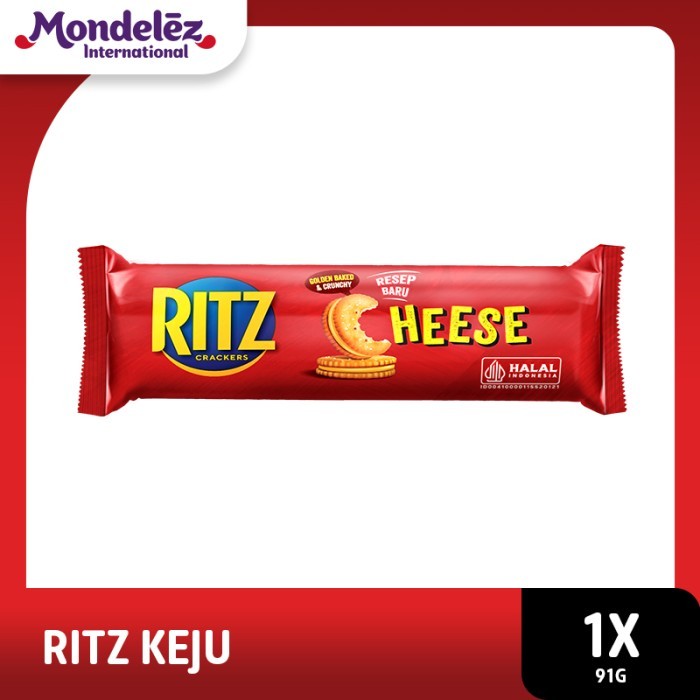 

BERKUALITAS Ritz Crackers Sandwich Biskuit Keju 91 gr