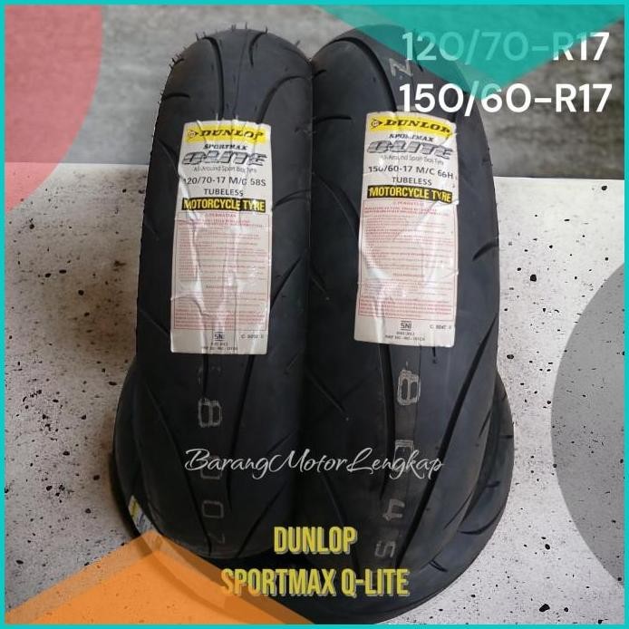 Paketan Paket Ban Dunlop Sportmax Q-lite Kawasaki ninja 250 120/70-17