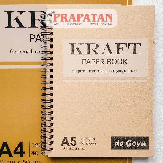 

Premium De Goya Kraft Paper Book Pad | Buku Kraft