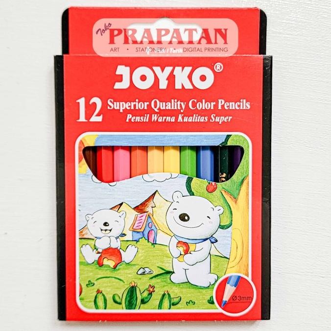 

Ready for You Pensil Warna Joyko Mini Short Hexagonal Grip CP-S | Color Pencil