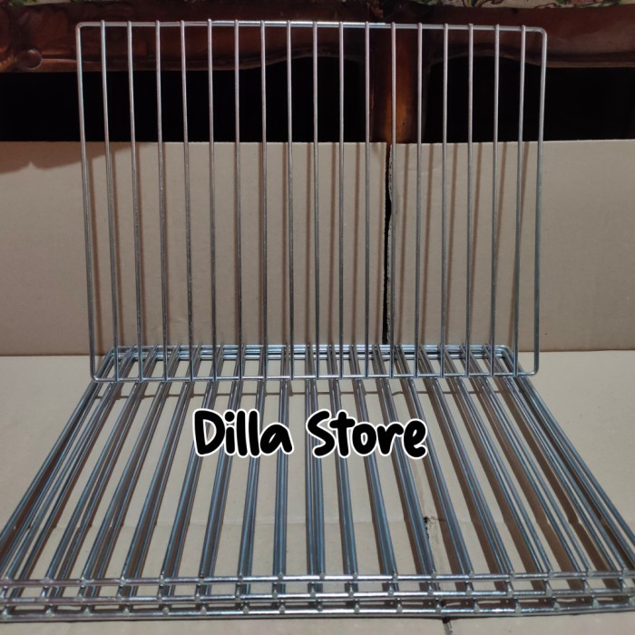 Tray / Rak Oven Ukuran 43,5 cm x 36 cm Bahan Chrome Tebal Dan Kokoh