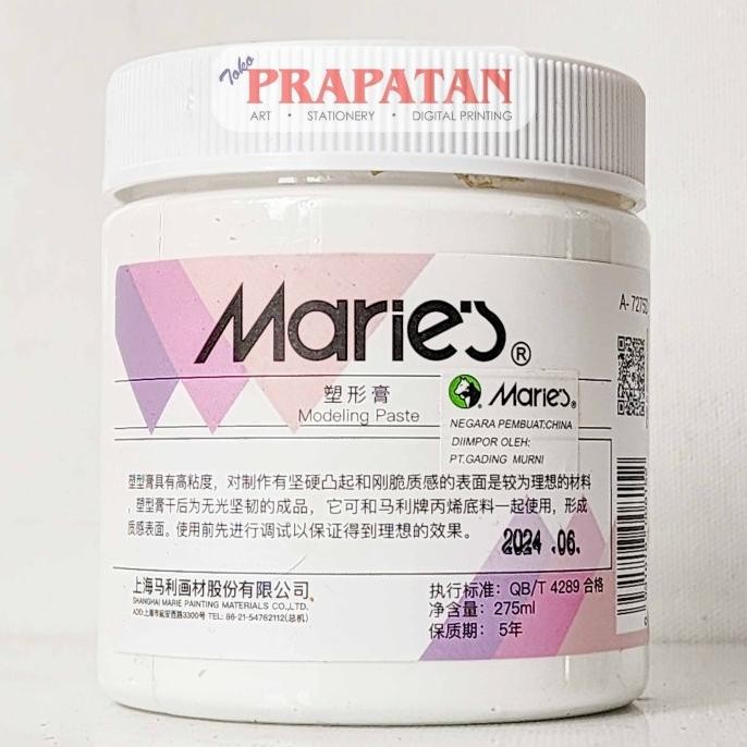 

Premium Maries Modelling Paste 275ml A-7275D | Medium Cat Akrilik