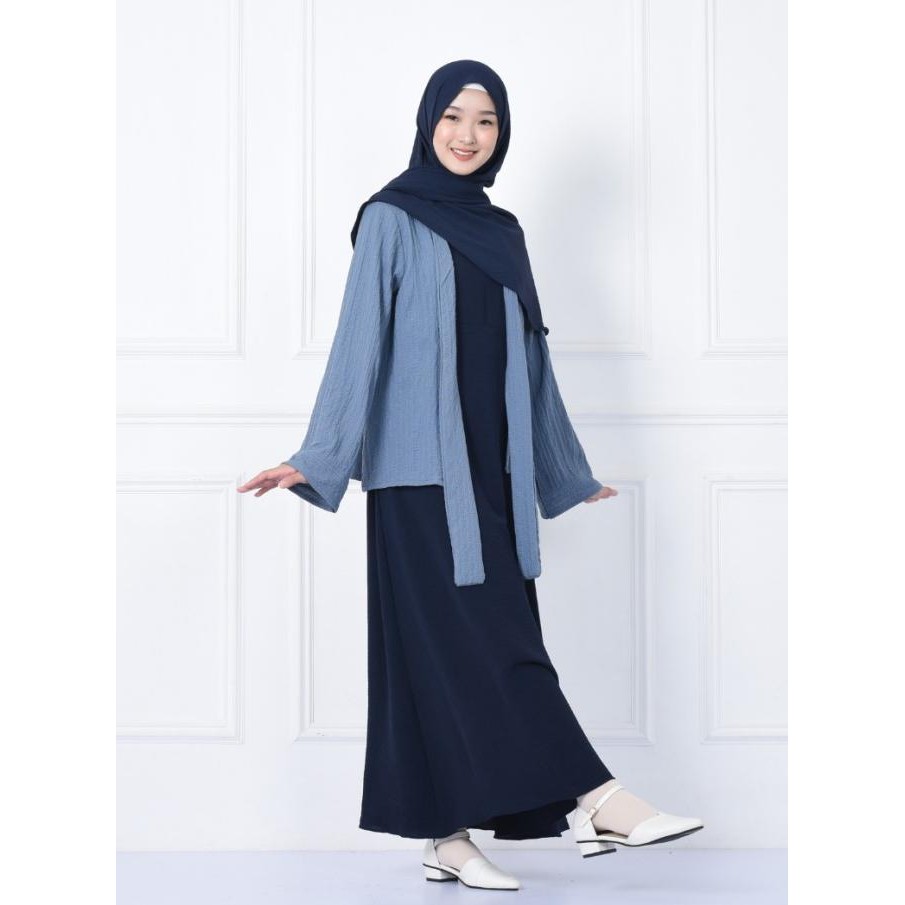 SHABIYAN Gamis Remaja Set Outer Dress Kombinasi Casual | Nancy 515 P67JM