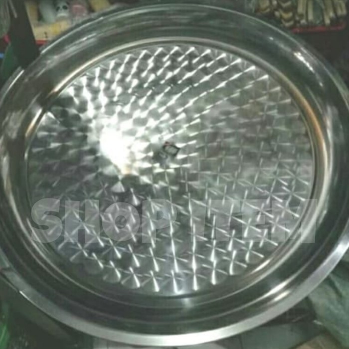 Nampan Bulat Stainless 70cm / Nampan Stainless Bulat 70 cm
