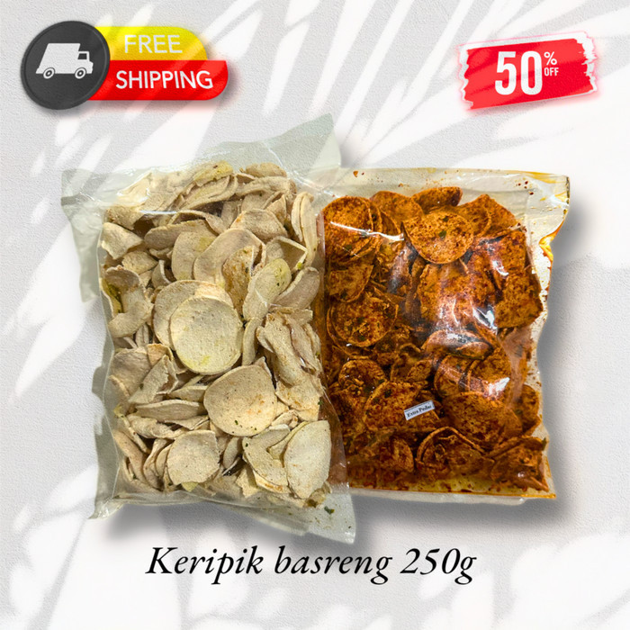 

BOOM SALE keripik basreng pedas daun jeruk 500grm