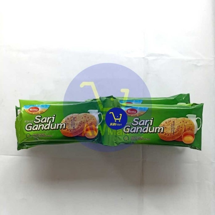 

BERGARANSI ROMA SARI GANDUM RENCENG ISI ( 10 SACHET X 39 GRAM ) - BISKUIT SARI GANDUM RENCENG