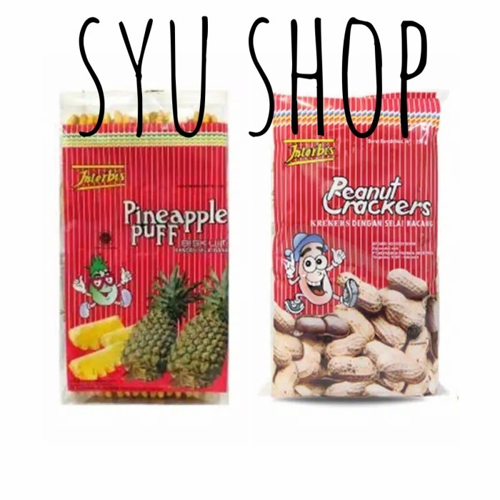 

DISKON interbis peanut pineapple 300 gr biskuit selai kacang nanas tray