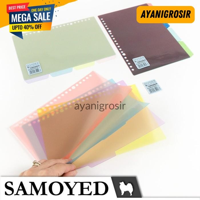 

TERBARU PEMBATAS / DIVIDER FOR BINDER NOTE / LOOSE LEAF A5 SAMOYED DVBN-16 BY AYANI GROSIR !!