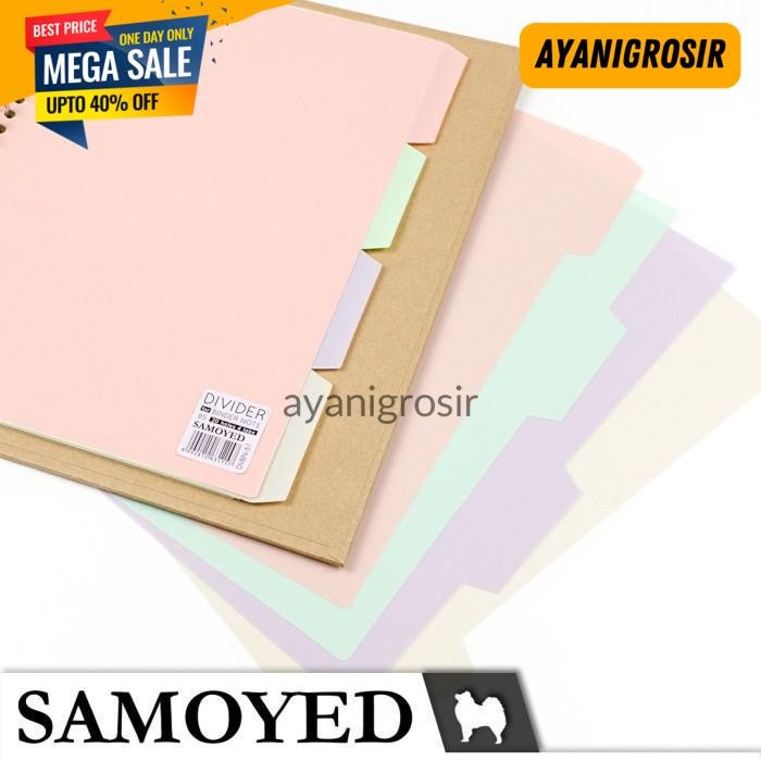 

POPULER PEMBATAS / DIVIDER FOR BINDER NOTE / LOOSE LEAF B5 SAMOYED DVBN-51 BY AYANI GROSIR !!