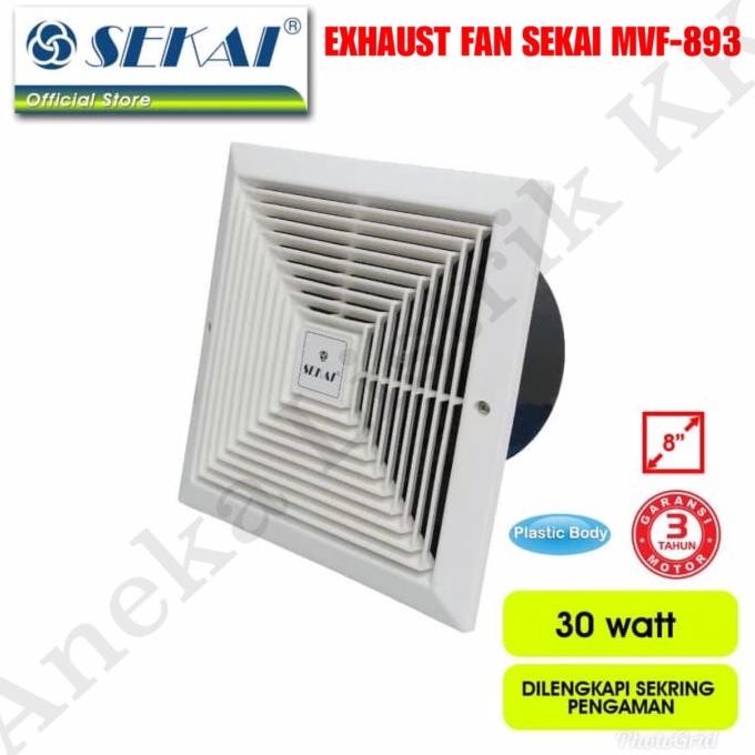 SEKAI EXHAUST VENTILATING FAN MVF-893 8inch XHAUST FAN CEILING 8