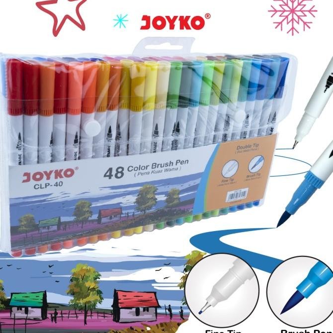 

Color Brush Pen Pena Kuas Warna Joyko Clp-40 48 Warna Color