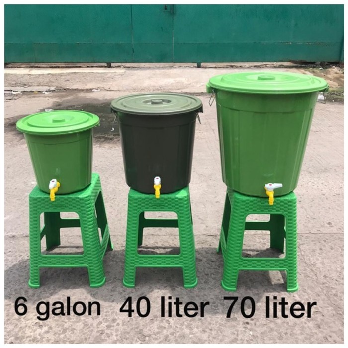 Ember Keran Galon Cuci Tangan Gentong Kran Wadah Air Anti Kotor Debu