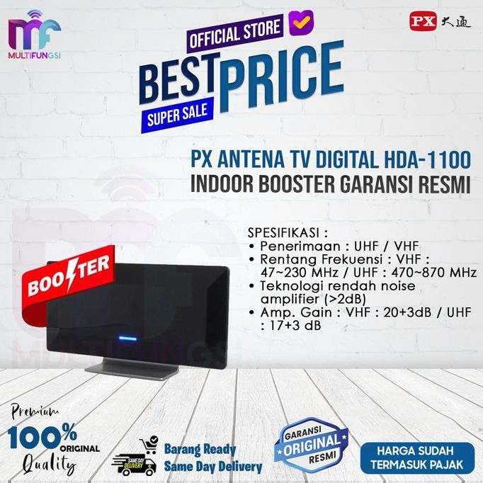 

PX Antena TV Digital HDA-1100 Indoor Booster Garansi Resmi