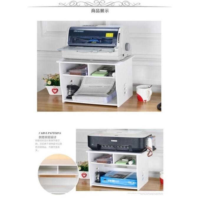 Rak Printer Vintage meja rak printer RAK susun penyimpanan serbaguna FS