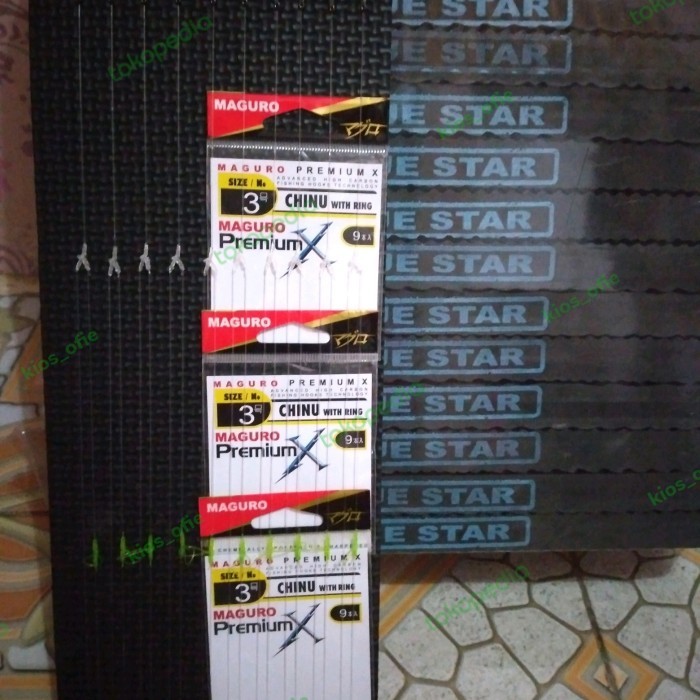 Kail Pancing Ikan Mas Maguro Premium X Rangkaian 3 Isi 10Pcs+Spon