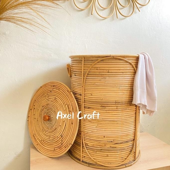 Keranjang Laundry Rotan / Laundry Basket Rotan