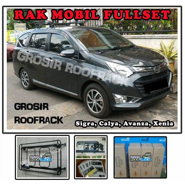 Roofrack Rak Mobil Sigra Calya Kijang Starlet Katana Sedan Tambahan Bagasi Atas Komplit Dengan Cross