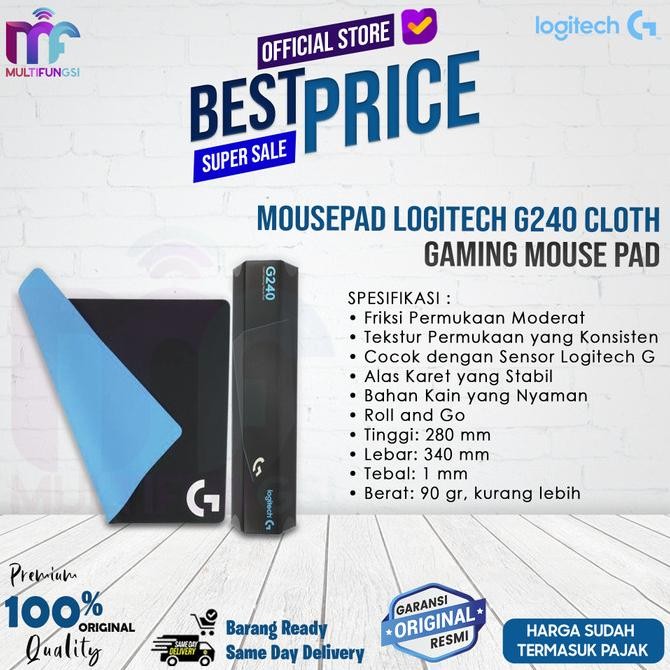 

Mousepad Logitech G240 Cloth Gaming Mouse Pad